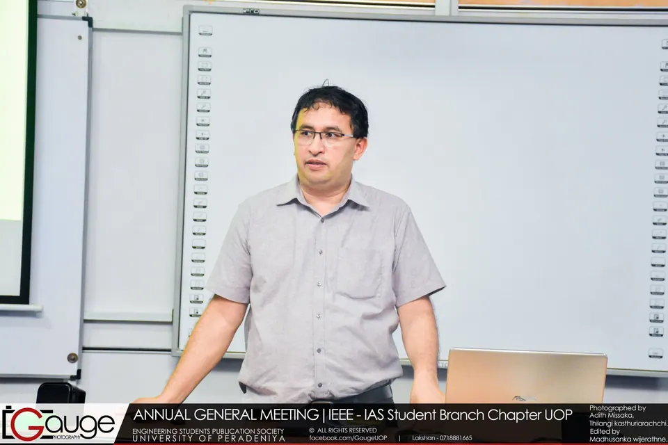 The Annual General Meeting of the IEEE IAS Student Branch Chapter University of Peradeniya 2020 — photo 2