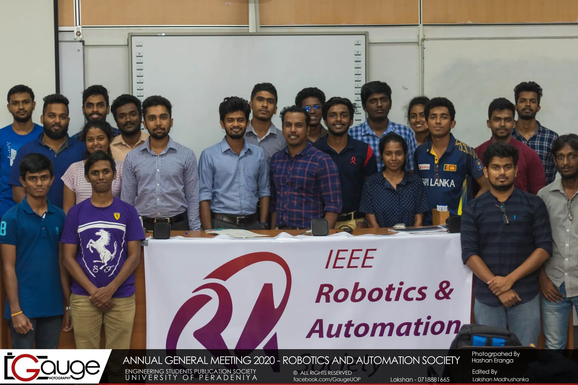 The Annual General Meeting of the IEEE RAS Student Branch Chapter University of Peradeniya 2020